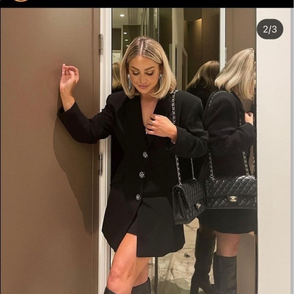 Zara cutout shirt style jumpsuit